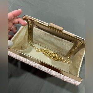 Cheetah print light pink purse